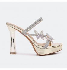 HXQH17 Shiny platform heel...