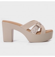 OXQ1784 نعال كعب عريض ومريح