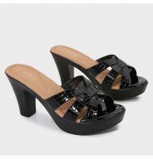 OXQ2228 Platform Slippers...