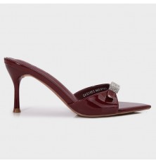 QXQ1953 Shiny heeled...