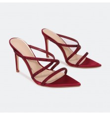 QXQ1959 نعال كعب عالي مزين...