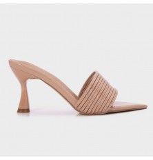 QXQ2168 نعال كعب من الجلد...