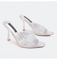 WXQ1795 نعال كعب بجزء شفاف...