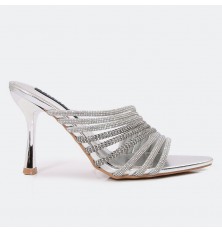 WXQ1797 shiny heel slippers...