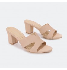 ZXQ1699 Patterned wide heel...