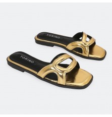 ZX2983 Shiny Flat slippers