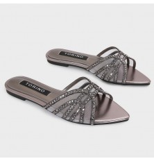 ZX3164 Flat slippers with a...