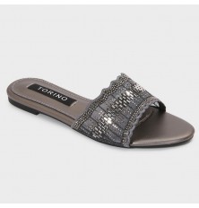 ZX3178 نعال مسطح براق ولامع