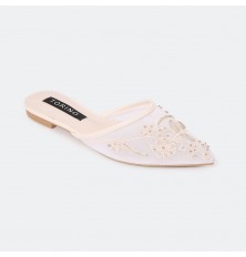 ZXB3 Flat slippers with a...