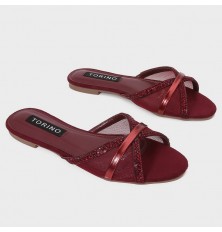 FX3005 Flat slippers with a...