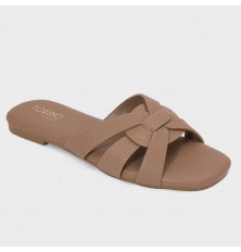 OX2859 Flat slippers with a...