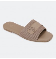 OX2869 Flat slippers with a...
