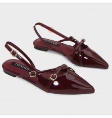 ZS49 Shiny flat sandals...