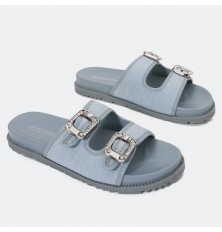 ZX2765 نعال مسطح بحزامين...