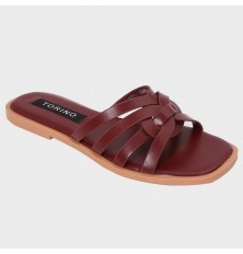 ZX2876  نعال مسطح بخامة من...