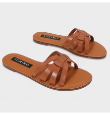 ZX2879 flat slippers with...