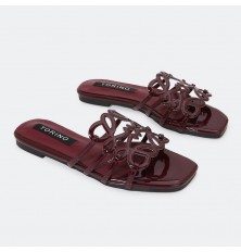 ZX2990 Flat Slippers with...