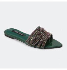ZX2807 Flat sandals studded...