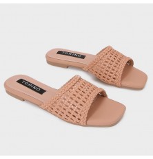 ZX2943 نعال مسطح بمقدمة...