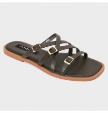 ZX2974 flat slippers with a...