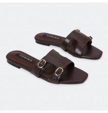 ZX2976 نعال مسطح كاجوال سهل...