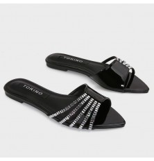 ZX3162 نعال مسطح مزين بالستراس