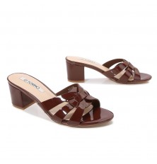 Women's wide-heeled slide...