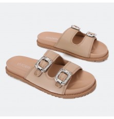 ZX2765 Flat slippers with...