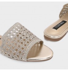ZX3182 Flat slippers with a...