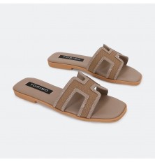 ZX3303 نعال مسطح ذو نقشة مميزة
