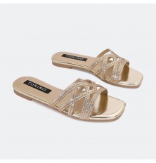 ZX3310 نعال فلات أنيق وبراق