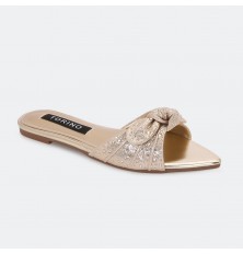 ZX3327 نعال فلات مزين بفيونكا