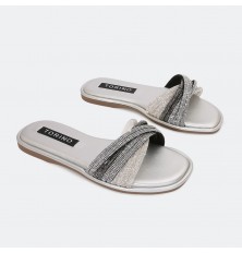 ZX3332 نعال مسطح فخم مرصع...