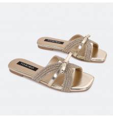 ZX3334 Flat Shiny slippers...