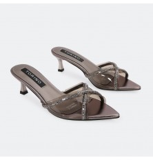 ZXQ2020 Heeled slipper with...