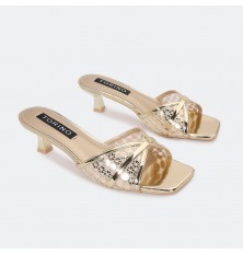 ZXQ2342 Shiny heel slippers...