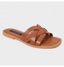 ZX2739 Flat leather slippers