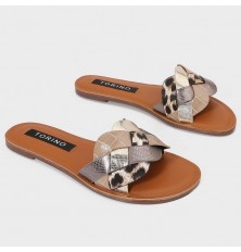 ZX2905 Flat slippers with a...