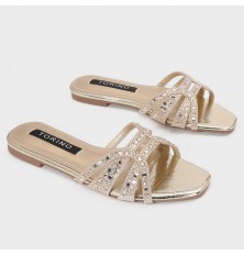 ZX2922 نعال مسطح أنيق مزين...