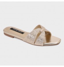 ZX2927  نعال مسطح أنيق مزين...