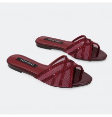 ZX2967 Rhinestone Tulle Toe...