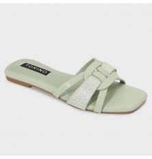 ZX3137 Flat slippers with...