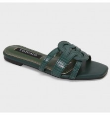 ZX3143 Flat slippers with a...