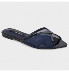 ZX3145 نعال مسطح بجزء من التول