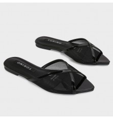 ZX3145 نعال مسطح بجزء من التول
