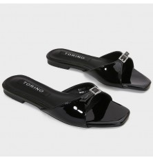 ZX3157 Shiny flat slippers...