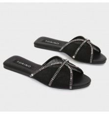ZX3169 Flat slippers with a...