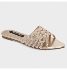ZX3174 Flat slippers with a...