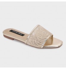 ZX3180 flat slippers with a...