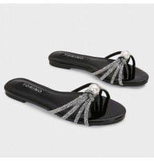 ZX3181 نعال مسطح مزين بحبال...